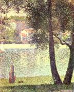 Georges Seurat Die Seine bei Courbevoie France oil painting artist